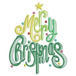 detailed christmas tree machine embroidery pattern - Christmas Tree for kitchen aprons