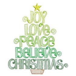 tree beginner-friendly machine embroidery - Christmas Tree for cute baby onesies