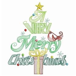 tree beginner-friendly machine embroidery - Christmas Tree perfect for kitchen aprons