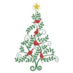 tree beginner-friendly machine embroidery - Christmas Tree perfect for kitchen aprons