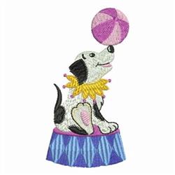 Circus Animals - 4x4 puppy dog detailed machine embroidery design for cute baby onesies
