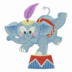 detailed elephant machine embroidery pattern - Circus Elephant for reusable tote bags