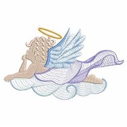 Cloud Angel - 4x4 angel beginner-friendly embroidery design for Memory Pillows