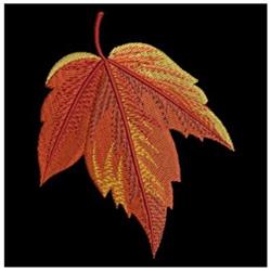 Colorful Leaf - 4x4 tree detailed machine embroidery design for patchwork quilt blocks