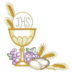 Communion - 4x4 communion beginner-friendly embroidery design for Altar Cloths