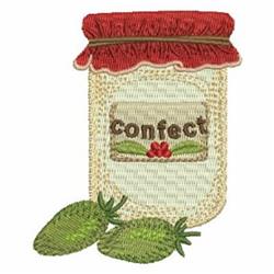jar detailed machine digital embroidery - Confect Jar perfect for Recipe Cards