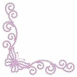 butterfly beginner-friendly machine embroidery - Corner Butterfly for decorative pillow covers