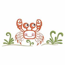 crab beginner-friendly machine embroidery - Crab perfect for insulated lunch bags