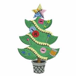 tree detailed machine embroidery - Crafty Tree perfect for patchwork quilt blocks