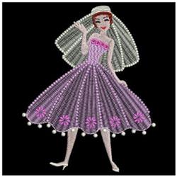 bride detailed machine embroidery - Crystal Brides perfect for Decorative Pillows