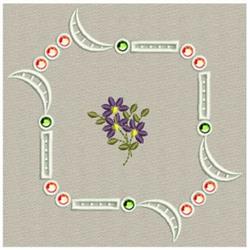 Crystal - 5x7 leaf beginner-friendly machine embroidery design for Tablecloth Edges