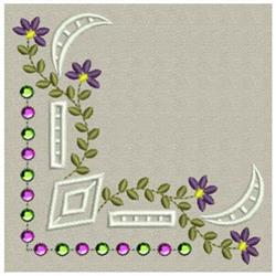 Crystal Elegance - 4x4 elegance beginner-friendly embroidery design for patchwork quilt blocks