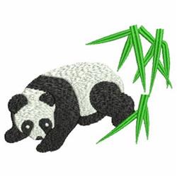 detailed bear machine embroidery pattern - Cuddly Panda perfect for reusable tote bags