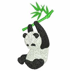 bear beginner-friendly machine embroidery - Cuddly Panda perfect for kitchen aprons