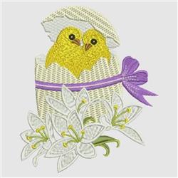 Cute Chicks - 4x4 chick detailed machine embroidery design for reusable tote bags