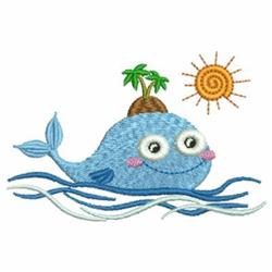 beginner-friendly dolphin machine embroidery pattern - Cute Dolphin for Beach Bags