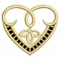 Cutwork Hearts - 4x4 heart beginner-friendly embroidery design for reusable tote bags