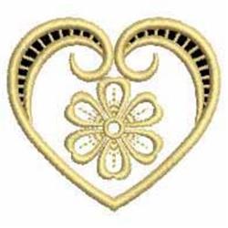beginner-friendly valentine heart machine embroidery pattern - Cutwork Hearts for kitchen aprons