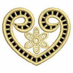 Cutwork Hearts - 4x4 heart beginner-friendly embroidery design for decorative pillow covers
