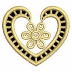 heart beginner-friendly machine embroidery - Cutwork Hearts perfect for kitchen aprons