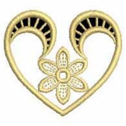 beginner-friendly valentine heart machine embroidery pattern - Cutwork Hearts for patchwork quilt blocks