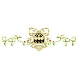 detailed christmas border machine embroidery pattern - Cutwork Holiday Border for reusable tote bags