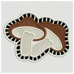detailed mushroom machine embroidery pattern - Cutwork Mushrooms for decorative pillow covers