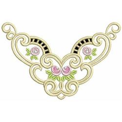 rose detailed machine embroidery - Cutwork Rose perfect for patchwork quilt blocks