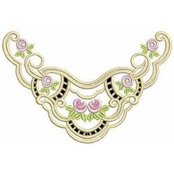 detailed rose machine embroidery pattern - Cutwork Roses for patchwork quilt blocks