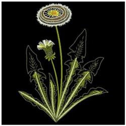 beginner-friendly leaf machine embroidery pattern - Dandelion Delight for reusable tote bags