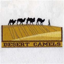 Desert Camel - 4x4 camel detailed machine embroidery design for patchwork quilt blocks