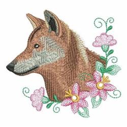 puppy dog detailed machine digital embroidery - Dog Head perfect for Quilted Items