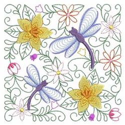 block detailed machine embroidery - Dragonfly Block for decorative pillow covers