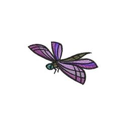 Colorful dragonfly with vibrant purple wings, intricate detailing, and a sleek black body, ideal for nature decor.