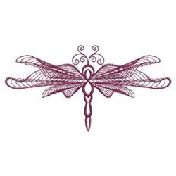 Dragonfly - 4x4 dragonfly quick stitch embroidery design for patchwork quilt blocks