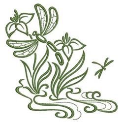 beginner-friendly summer dragonfly machine embroidery pattern - Dragonfly for patchwork quilt blocks