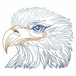 Eagle Portrait - 4x4 bird beginner-friendly embroidery design for Beach Towels
