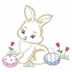 bunny rabbit beginner-friendly machine embroidery - Easter Bunny & Eggs for Stuffed Animals