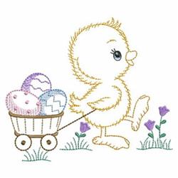 egg beginner-friendly machine embroidery - Easter Duck & Eggs perfect for Bibs