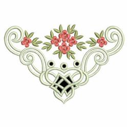 cutwork beginner-friendly machine embroidery - Elegant Corner Cutwork for patchwork quilt blocks