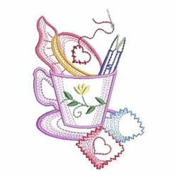 Embrodiery Cup - 4x4 cup beginner-friendly embroidery design for Crafting Aprons
