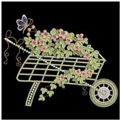 garden detailed machine embroidery - Enchanted Garden for decorative pillow covers