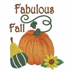 fall detailed machine digital embroidery - Fabulous Fall perfect for reusable tote bags