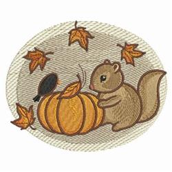 bird detailed machine embroidery - Fall Animals perfect for decorative wall hangings