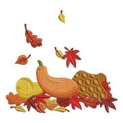 detailed halloween pumpkin machine embroidery pattern - Fall Harvest for kitchen tea towels