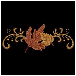 Fall Leaves - 4x4 leaf beginner-friendly embroidery design for kitchen tea towels