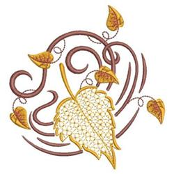 Falling Leaves - 4x4 tree beginner-friendly embroidery design for decorative pillow covers
