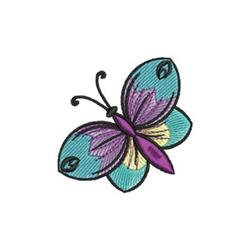 Fancy Butterfly - 4x4 butterfly beginner-friendly embroidery design for kitchen aprons