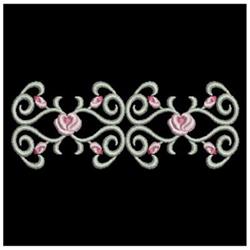 Fancy Roses - 4x4 rose beginner-friendly machine embroidery design for kitchen aprons