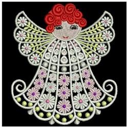 Fantasy Angels - 4x4 angel FSL lace embroidery design for decorative pillow covers